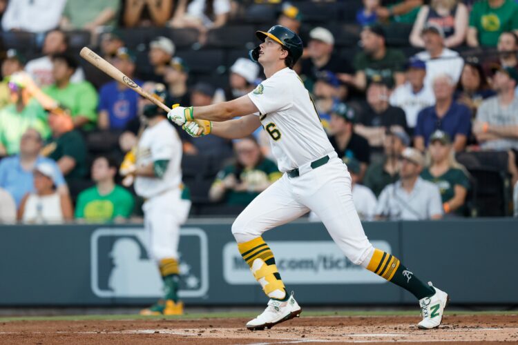 Bolte hits 1st MLB homer and A's go deep 5 more times in Las Vegas for 7-5 win over Brewers